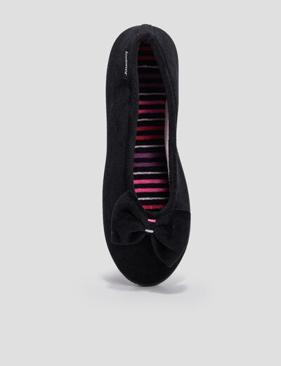 Chaussons ballerines Isotoner noir femme