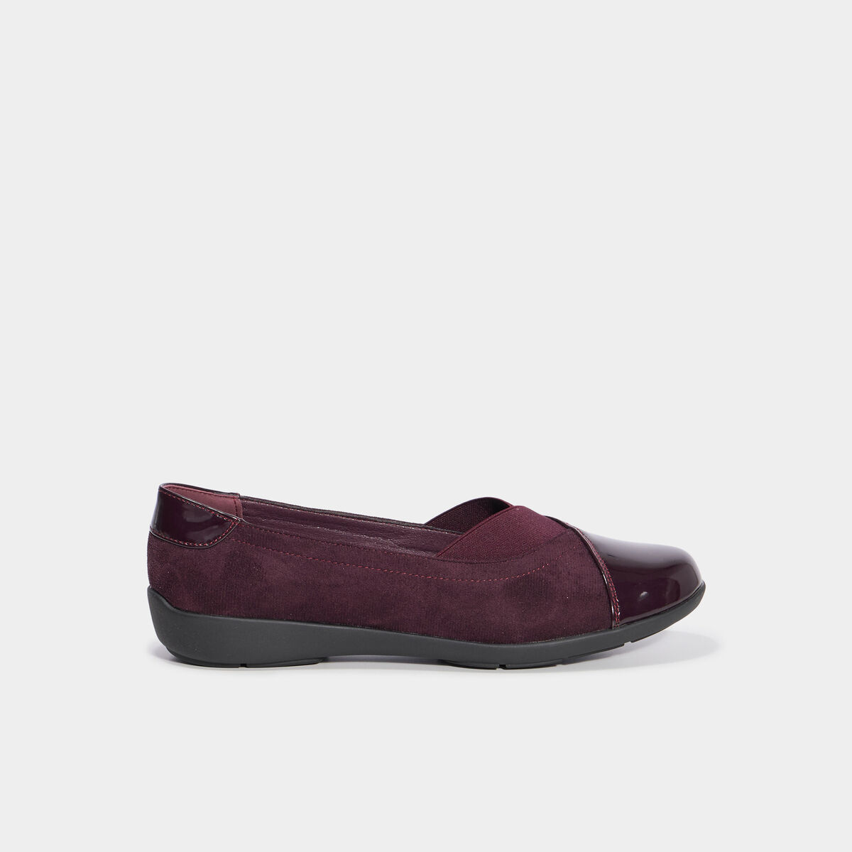 Ballerines bordeaux femme