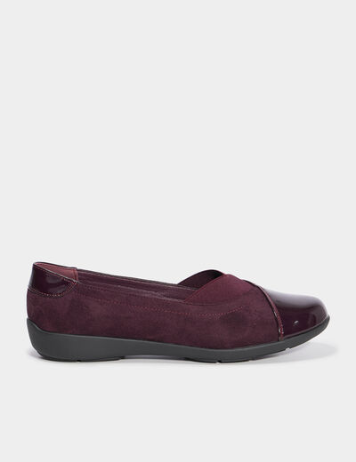 Ballerines bordeaux femme