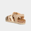 Sandales bout ferm&eacute; avec scratchs marron clair gar&ccedil;on