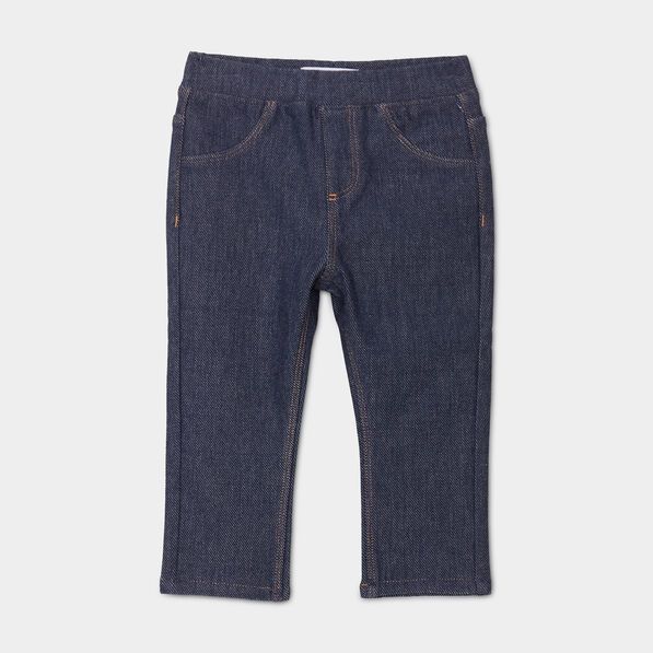 tregging en jean taille elastiquee denim stone bebef Tregging en jean taille élastiquée denim stone bébé fille