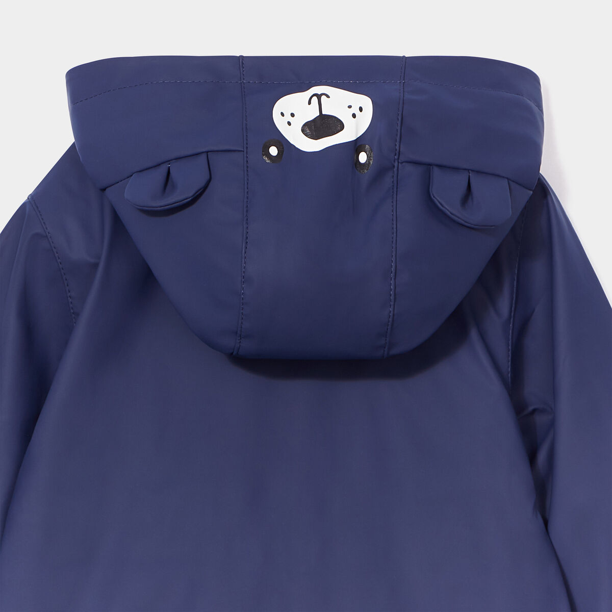 Parka à capuche zippée bleu marine bébé garçon