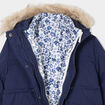 Parka 3-en-1 doudoune avec capuche bleu marine fille