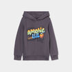Sweat à capuche hoodie Among Us gris foncé garçon