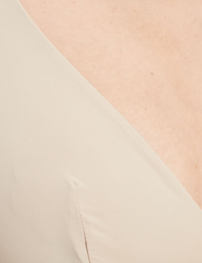 Soutien-gorge triangle microfibre sable femme