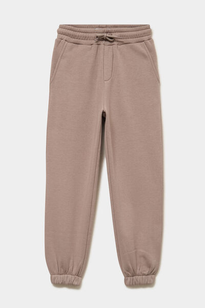 Pantalon de jogging confort doubl&eacute; taupe gar&ccedil;on