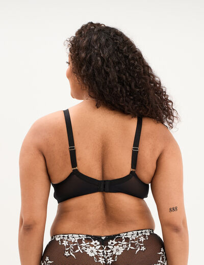 Soutien-gorge embo&icirc;tant dentelle noir femme grande taille