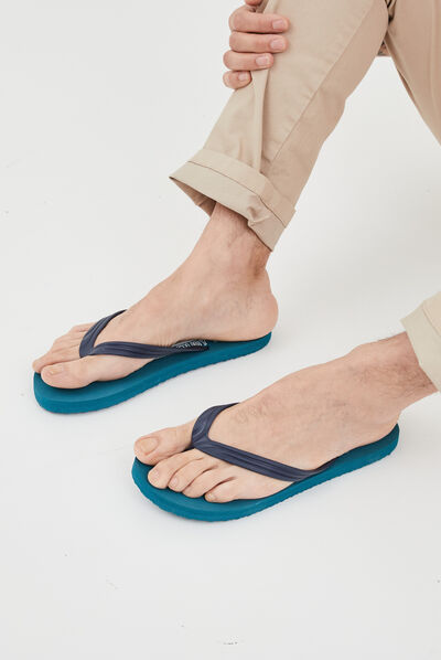 Tongs Wamea Beach bleu turquoise homme
