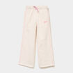 Pantalon de jogging wide leg creme fille