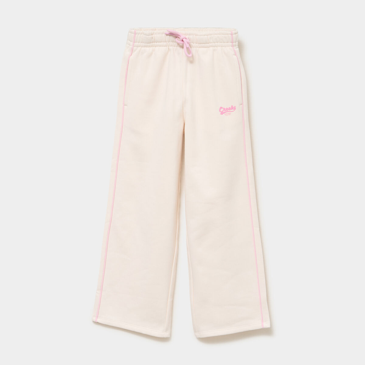Pantalon de jogging wide leg creme fille