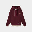 Sweat zipp&eacute; &agrave; capuche violet fonc&eacute; femme