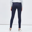 Jegging skinny taille basse bleu marine femme