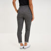 Pantalon jogging taille haute gris femme