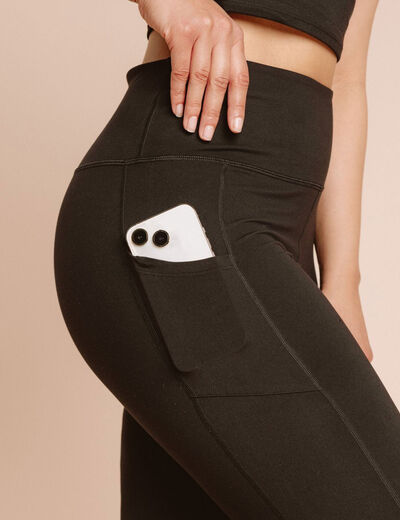 Legging de sport taille haute noir femme