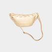 Sac banane effet tressé sable femme