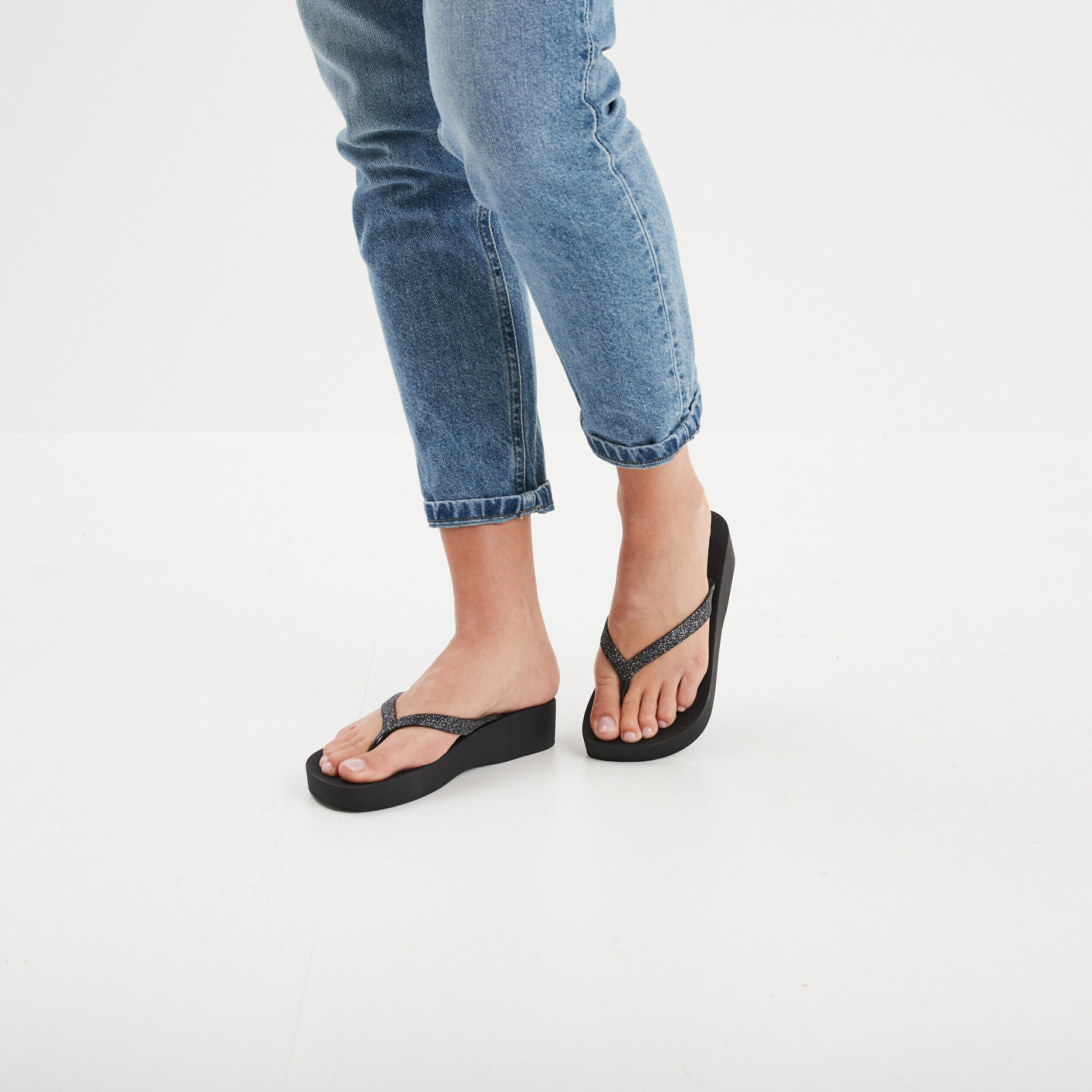 Tongs plateformes Ipanema noir femme IPANEMA