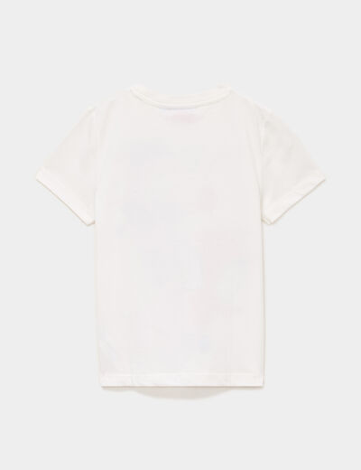 T-shirt manches courtes coton Spider-Man blanc gar&ccedil;on