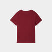 T-shirt col rond manches courtes coton bordeaux garçon