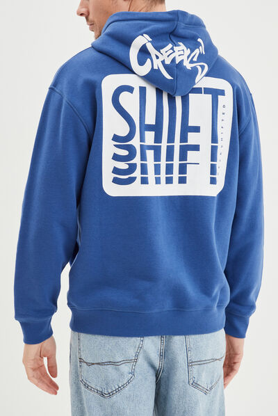 Sweat à capuche hoodie Creeks bleu roi homme