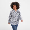 Chemise manches longues col mao ecru femme