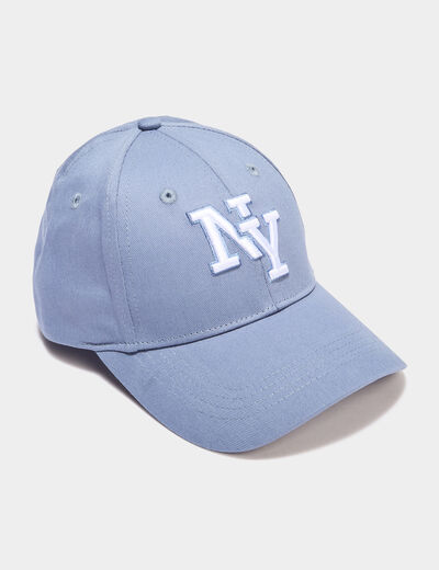 Casquette en coton bleu gris garçon