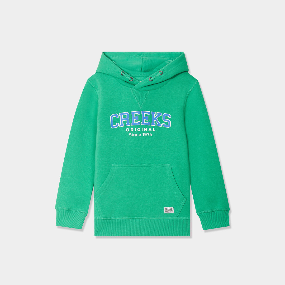 Sweat à capuche hoodie Creeks vert garçon
