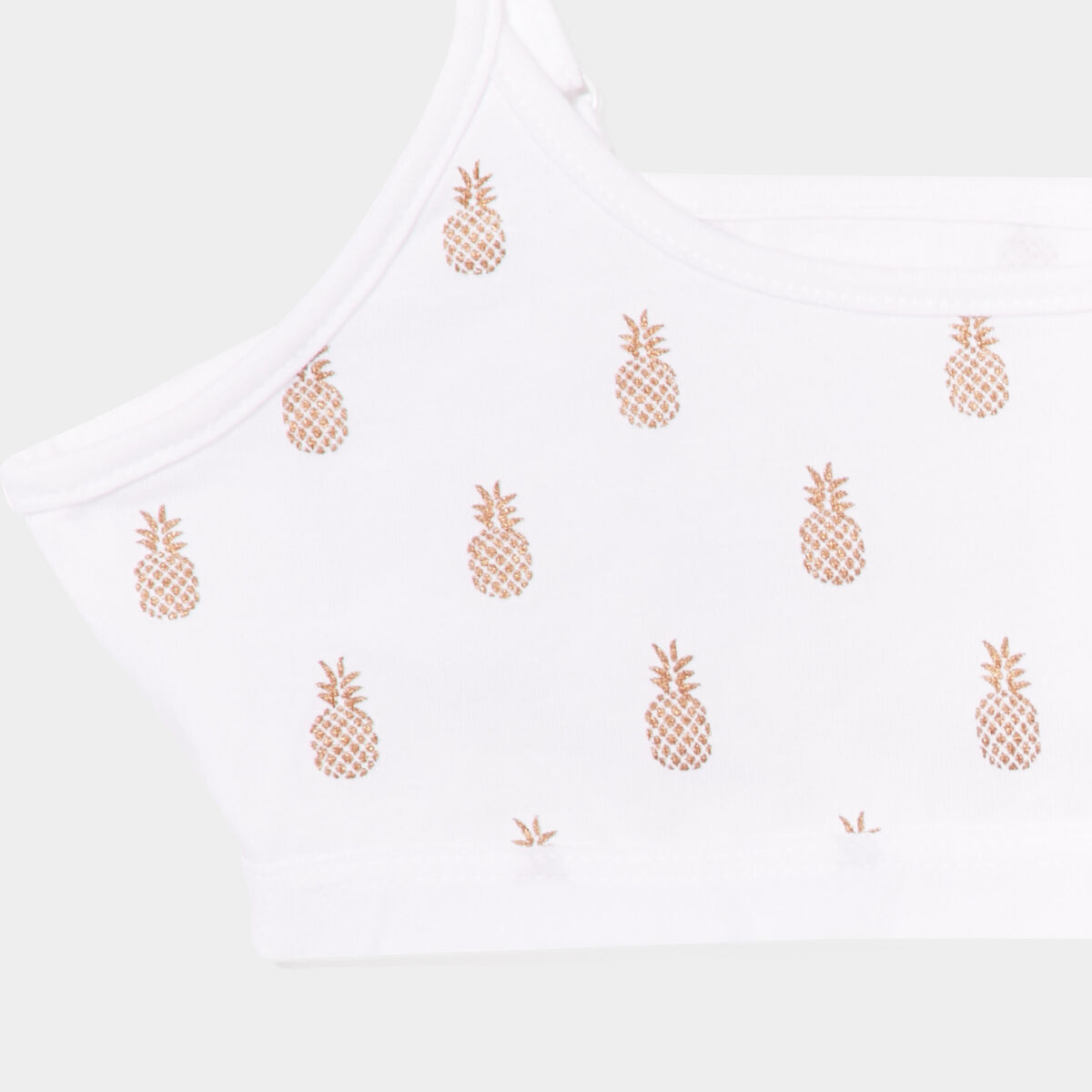 Lot 2 brassières ananas blanc fille