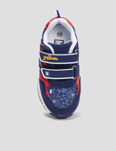 Baskets running lumineuses Spider-Man bleu marine garçon