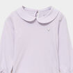 T-shirt col claudine manches longues parme b&eacute;b&eacute; fille