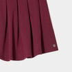 Jupe courte patineuse plissée bordeaux fille