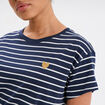 T-shirt manches courtes coton ecru femme