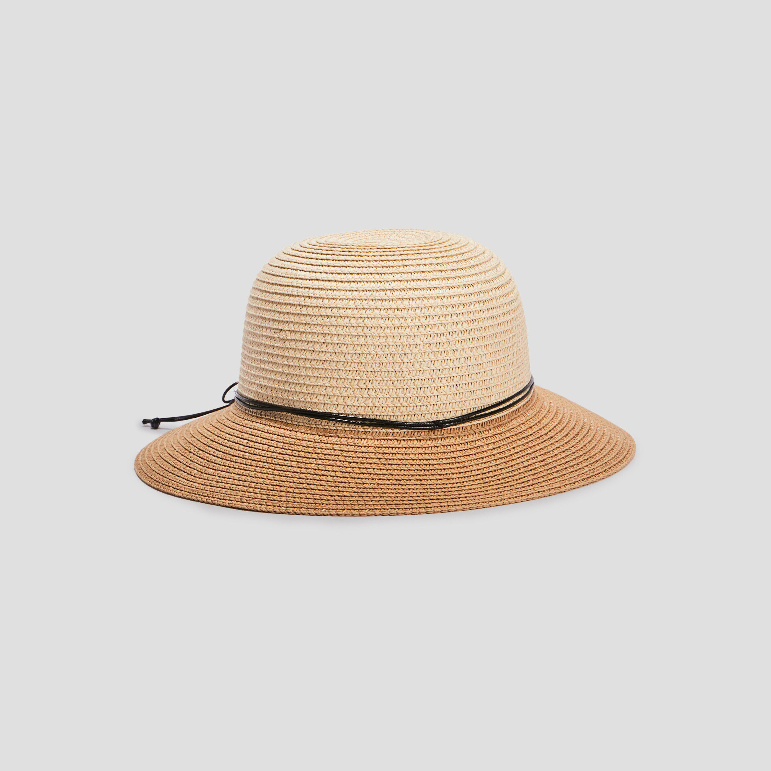 Chapeau en paille beige femme LH