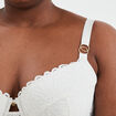 Soutien-gorge emboîtant dentelle blanc femme grande taille