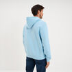 Sweat hoodie 1 poche manches longues bleu clair homme