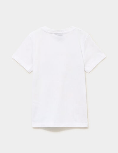 T-shirt manches courtes coton Toy Story blanc gar&ccedil;on