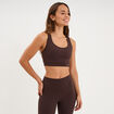 Brassi&egrave;re de sport dos nageur marron fonc&eacute; femme