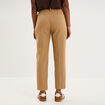 Pantalon chino ceinture amovible beige femme