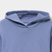 Sweat &agrave; capuche hoodie relax molleton bleu lavande fille