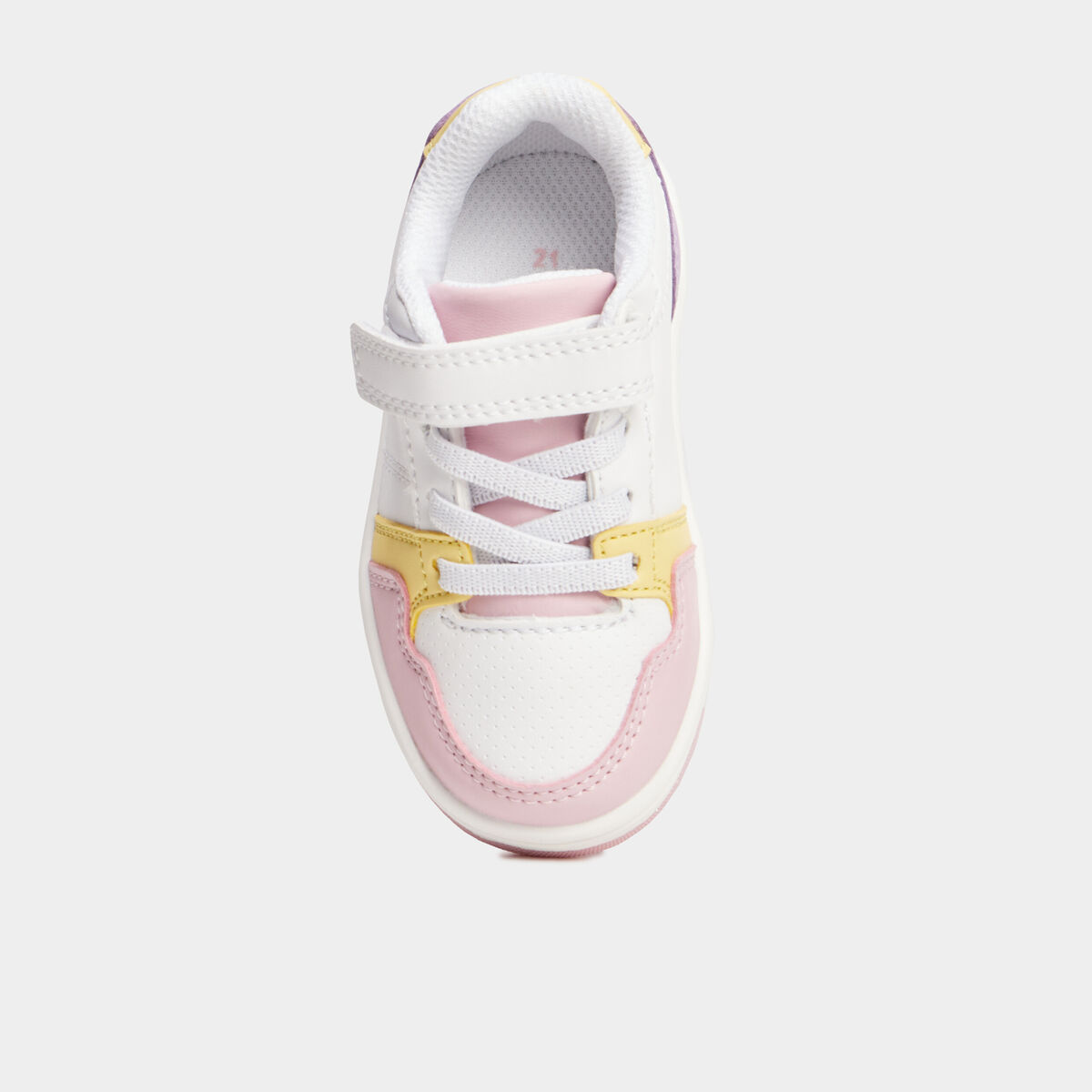Tennis basses &agrave; scratchs multicolore b&eacute;b&eacute; fille