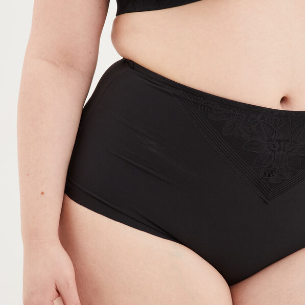Culotte gainante noir femme grande taille