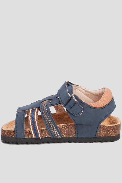 Sandales à scratchs Creeks Prago bleu marine garçon
