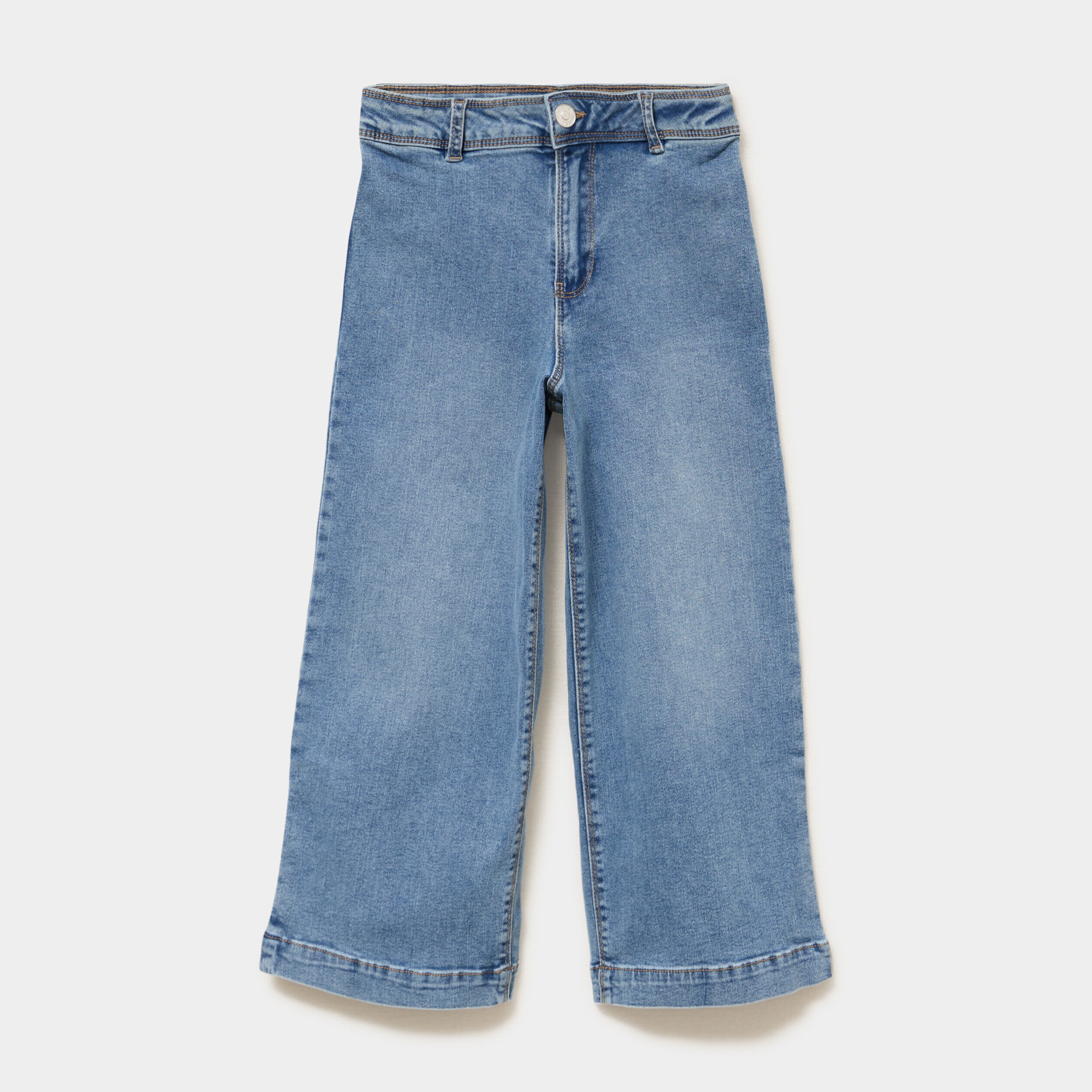 Jean wide leg cropped denim double stone fille CREEKS