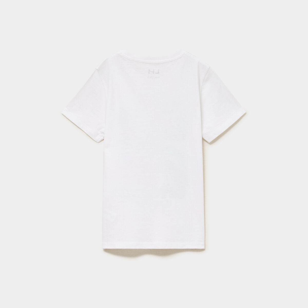 T-shirt manches courtes coton blanc gar&ccedil;on