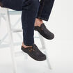 Mules avec boucles noir homme