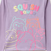 T-shirt manches longues Squishmallow parme fille
