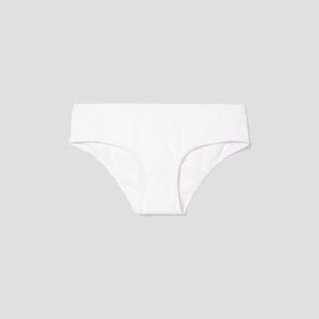 Shorty bas de maillot de bain texturé blanc femme