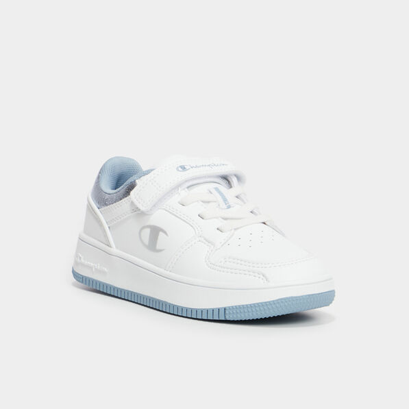 Tennis basses scratchs Champion Foil bleu fille