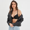 Soutien-gorge maxi push-up dentelle noir femme