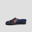 Chaussons mules compensés multicolore femme