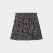 Jupe fluide taille élastiquée noir femme